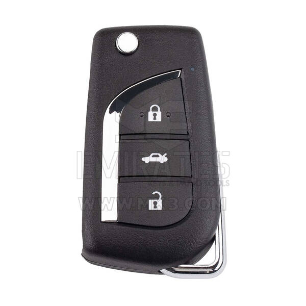 Llave remota con cable Xhorse VVDI2 de 3 botones para Toyota, modelo XKTO20EN