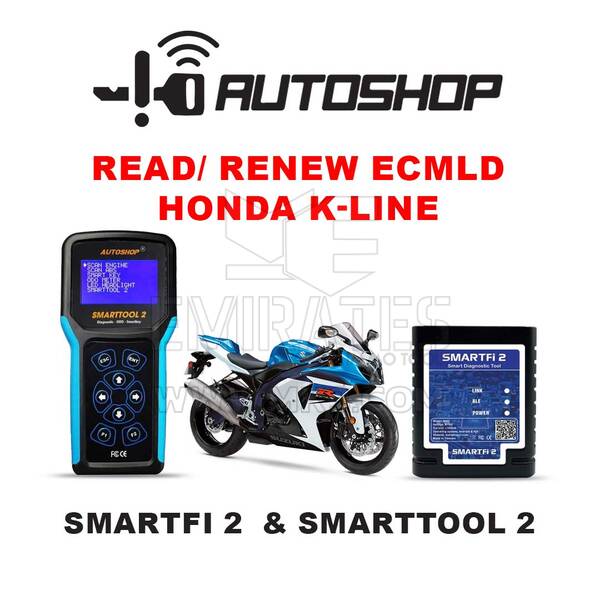 قراءة/تجديد ECMilD هوندا K-line لـ Smartfi 2 وSmarttool 2 في متجر السيارات