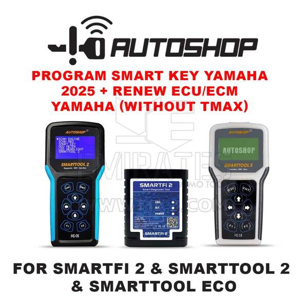 Programma Autoshop Smart Key Yamaha 2025 + Rinnovo ECU/ECM Yamaha (senza Tmax) PER SMARTFI 2 & SMARTTOOL 2 & SMARTTOOL ECO