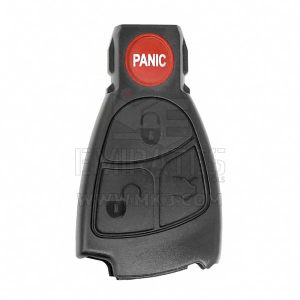 Mercedes Benz Smart Key Remote Shell Black 3+1 Button Without Battery Holder