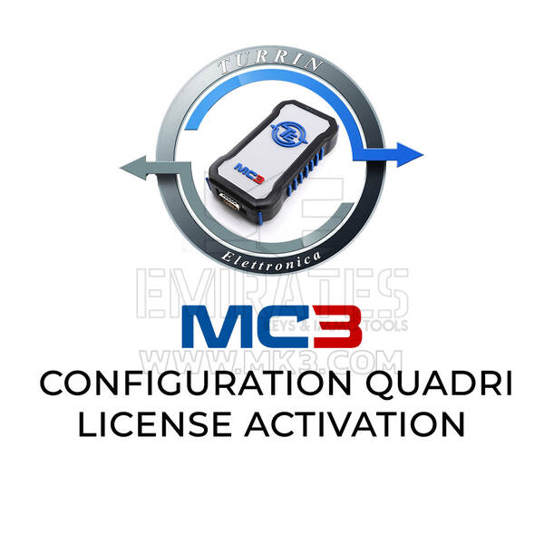 Turrin Elettronica MC3 Yapılandırma QUADRI lisansı Etkinleştirme