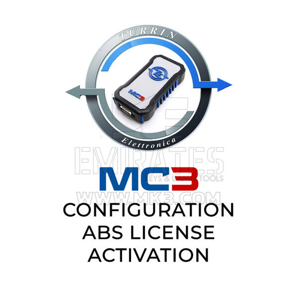 Configuration et activation de la licence ABS pour Turrin Elettronica MC3