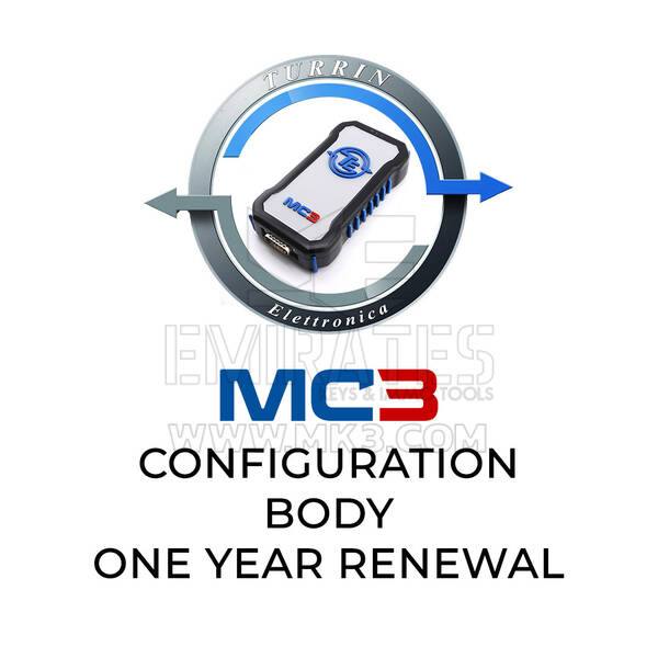 Turrin Elettronica MC3 Configuration BODY Renouvellement d'un an