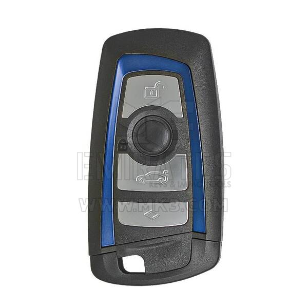 Умный дистанционный ключ BMW FEM, 4 кнопки, 434,63 МГц, синий цвет, идентификатор FCC: YGOHUF5662