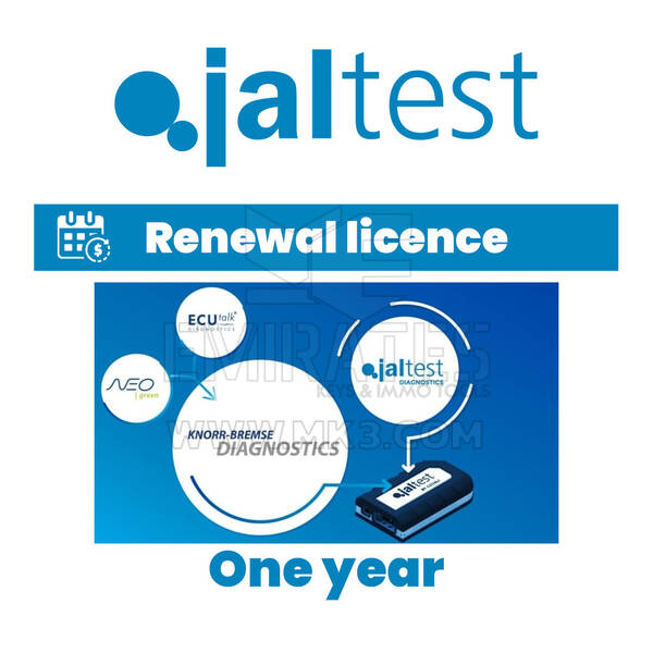 Jaltest 70809006 One year of ATS and product support. NEO Green/Knorr-Bremse Diagnostics