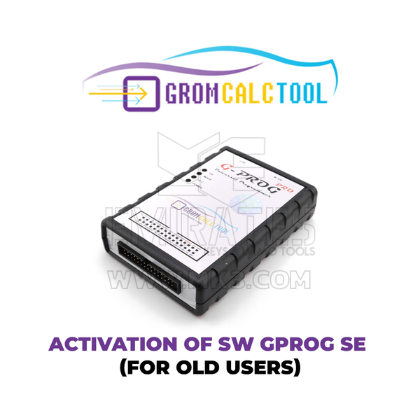 GromCalcTool SW Gprog SE'nin Etkinleştirilmesi (Eski kullanıcılar için)