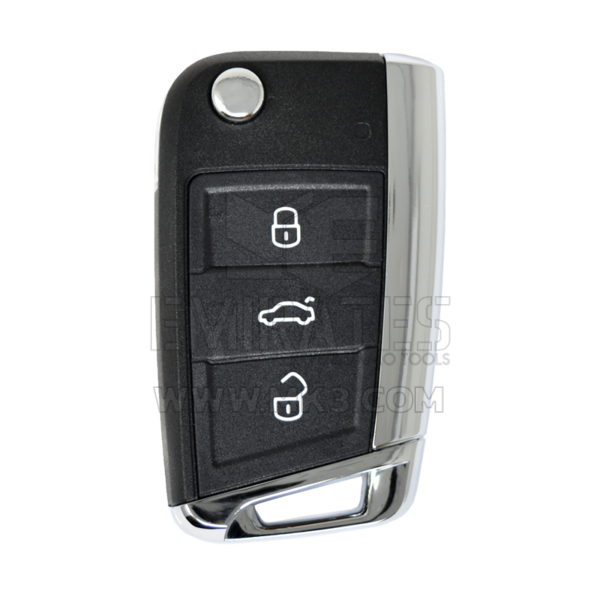 Volkswagen VW Golf Flip Remote Key Shell 3 Buttons HU66 Blade