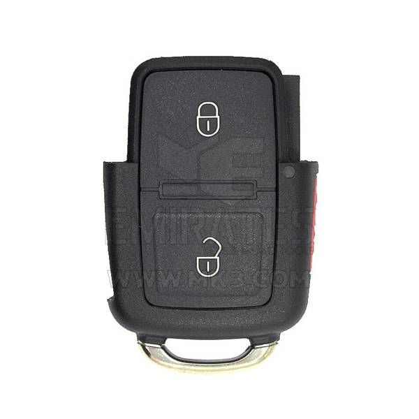 Volkswagen VW Flip Remote Key Shell 2+1 Button With Battery Holder