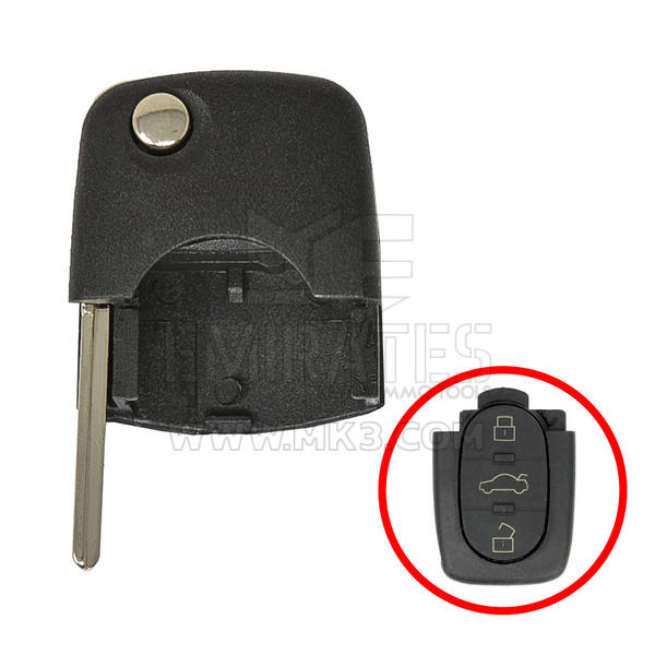 Volkswagen VW Flip Remote головка лезвия кругового типа