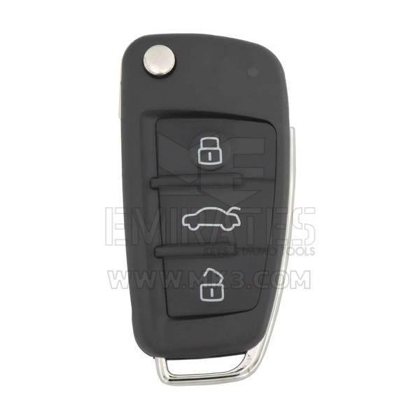 Audi A1 Q3 2012-2016 Flip Remote Key 3 Botões 433MHz 48 Transponder