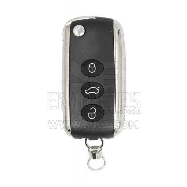 Bentley 2005-2015 Coque de clé télécommande intelligente rabattable 3 boutons