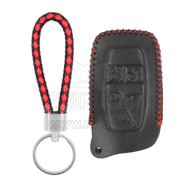 Funda de cuero para Land Rover Smart Remote Key 4+1 Botones RV-C