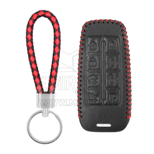 Estojo de couro para Hyundai Smart Remote Key 7+1 botões