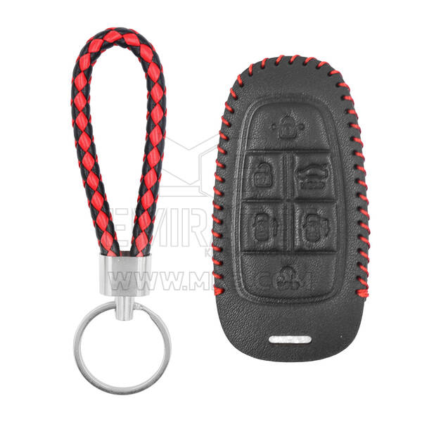 Leather Case For Hyundai Smart Remote Key 6 Buttons HY-Z