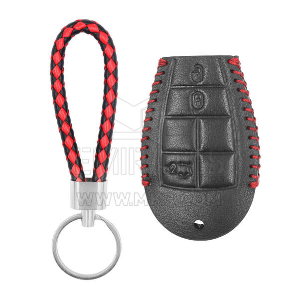 Кожаный чехол для Jeep Smart Remote Key 3 + 1 кнопки JP-S