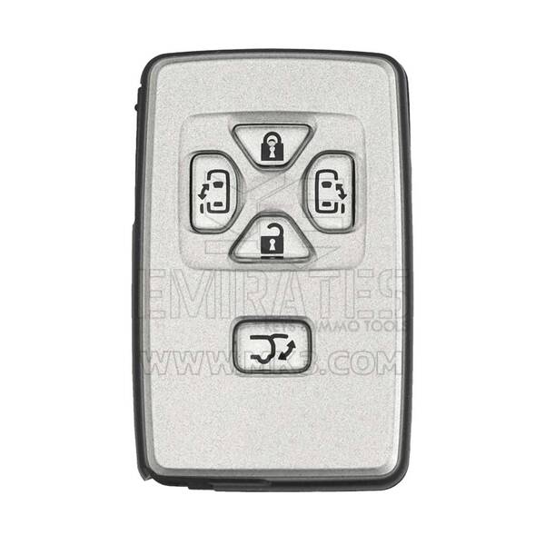 مفتاح ريموت ذكي من تويوتا بخمسة أزرار وباب منزلق بتردد 312 ميجا هرتز وغطاء فضي PCB رقم 271451-6221
