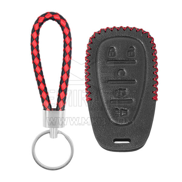Funda de cuero para Chevrolet Smart Remote Key 5 botones
