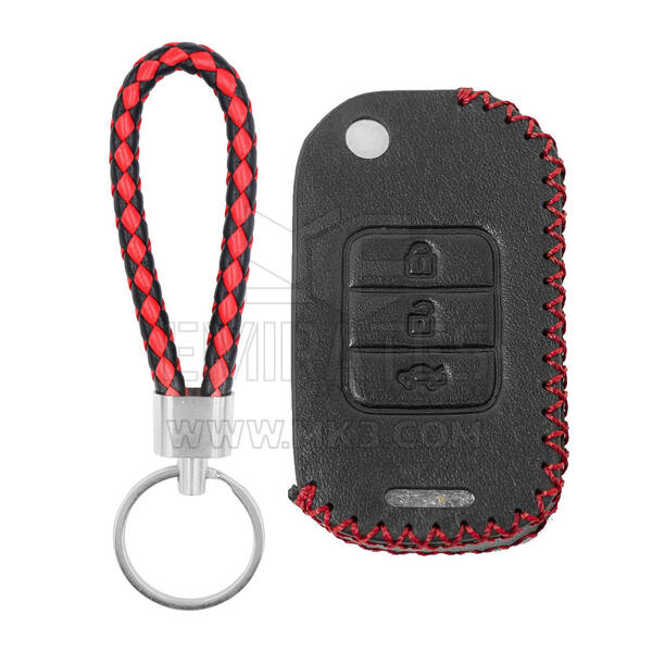 Leather Case For Honda Flip Remote Key 3 Buttons