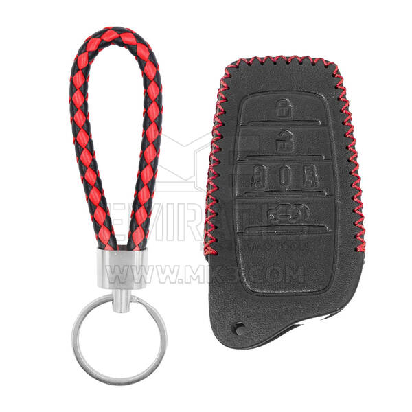 Custodia in pelle per Toyota Previa Tarago Sienna Smart Remote Key 5 pulsanti