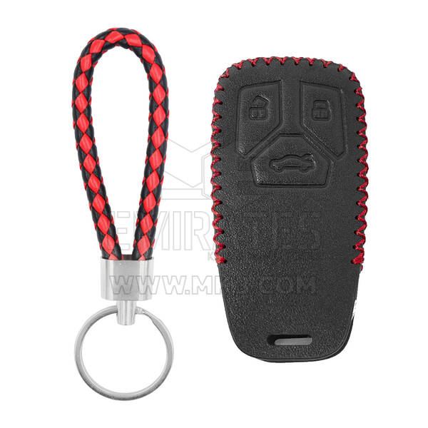 Funda de cuero para Audi TT A4 A5 Q7 SQ7 Smart Remote Key 3 botones