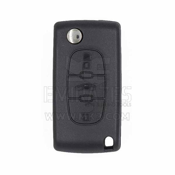 Peugeot 407 408 0523 Modelo Flip Remote Key 3 Botones 433MHz ASK PCF7941A Transpondedor VA2 Blade