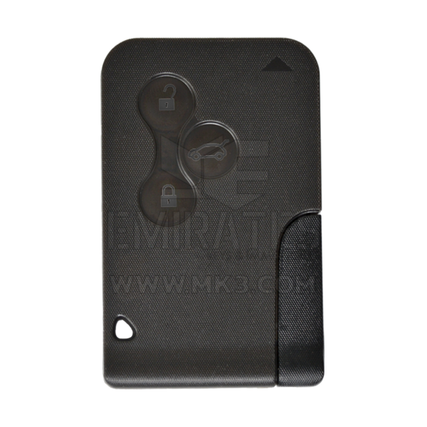 REN Megane 2 غطاء بطاقة التحكم عن بعد 3 أزرار مع شفرة مفتاح الطوارئ