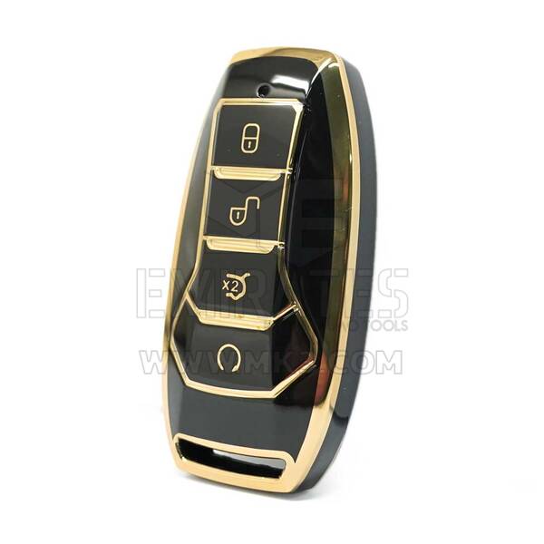 Нано-чехол высокого качества для BYD Smart Remote Key 4 кнопки черного цвета A11J