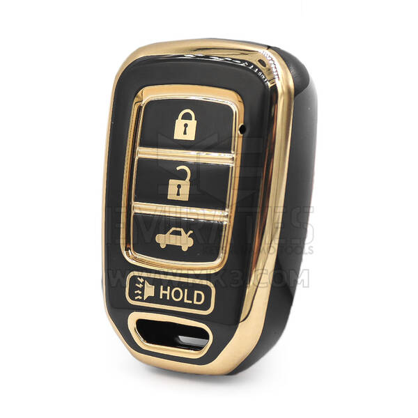 Нано крышка высокого качества для Honda CR-V дистанционного ключа 3 + 1 кнопки черного цвета