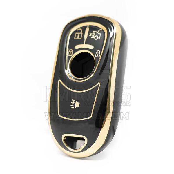 Nano High Quality Cover For Buick Remote Key 3+1 Buttons Black Color