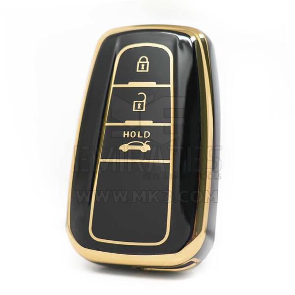 Cover Nano di alta qualità per chiave remota Toyota RAV4 Corolla 3 pulsanti colore nero