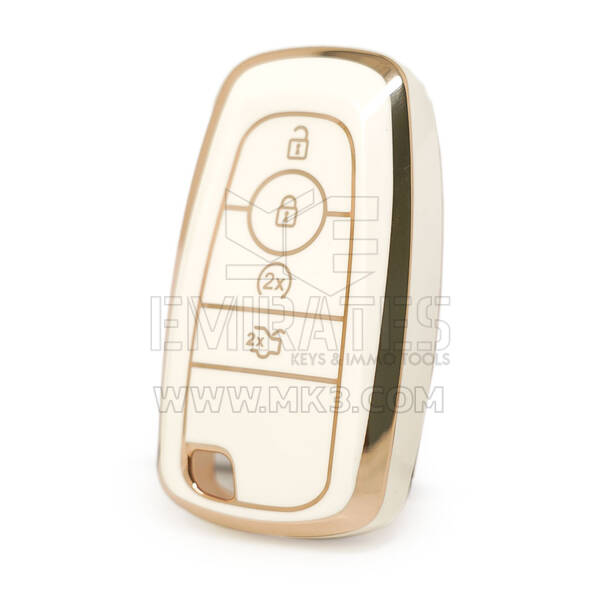 Nano High Quality Cover For Ford Remote Key 4 Buttons White Color