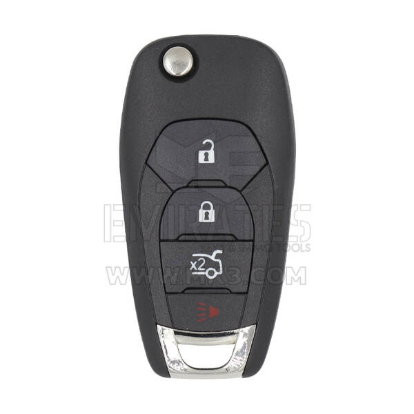 Chevrolet 2019 Type Flip Remote Key 4 Boutons 433Mhz PCF7941E Transpondeur