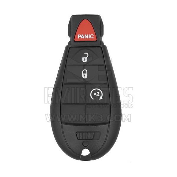 Jeep Cherokee 2014-2021 Coque de clé télécommande Fobik 3+1 boutons en plastique d'origine