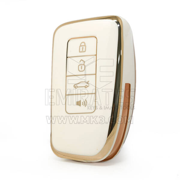 Nano High Quality Cover For Lexus Remote Key 3+1 Buttons White Color