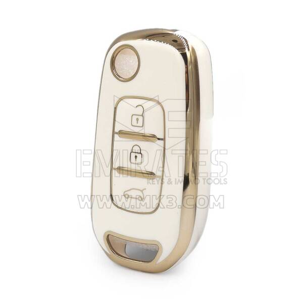 Nano Cover For Renault Dacia Remote Key 3 Button White Color MK3