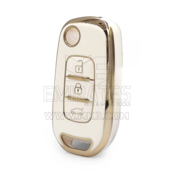 Nano High Quality Cover For Renault Dacia Remote Key 3 Buttons White Color