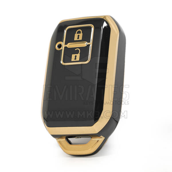 Нано Высококачественный чехол для Suzuki Baleno Ertiga Remote Key 2 кнопки черного цвета
