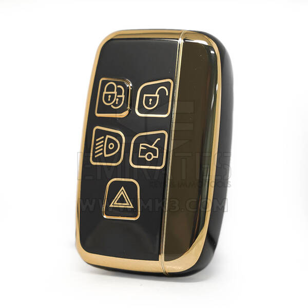Нано-крышка высокого качества для дистанционного ключа Range Rover 5 кнопок черного цвета