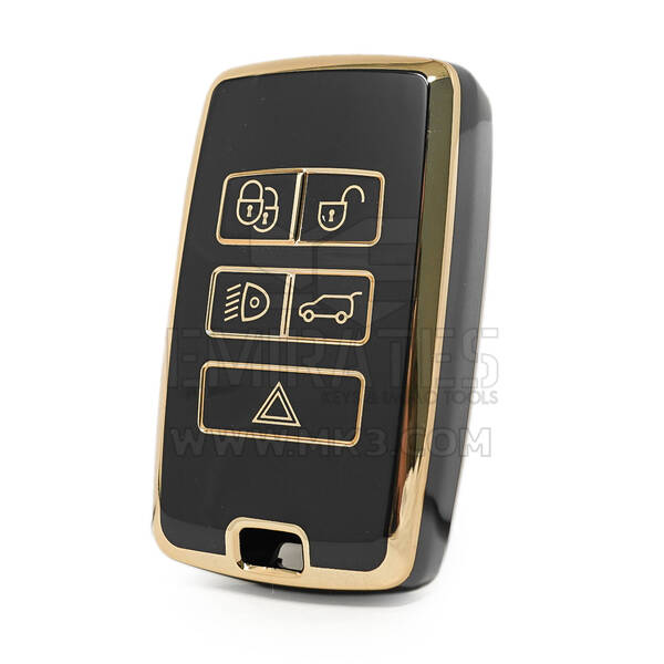 Cubierta Nano de alta calidad para Land Rover Remote Key 5 botones Color negro