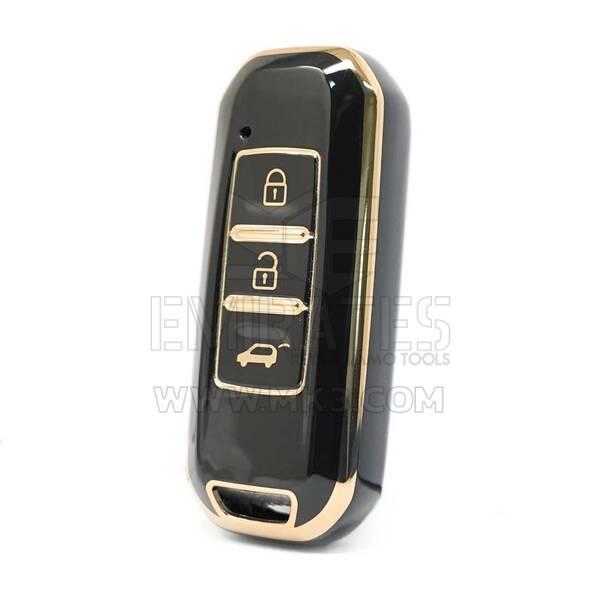 Couverture Nano de haute qualité pour clé à distance intelligente Baojun 3 boutons couleur noire