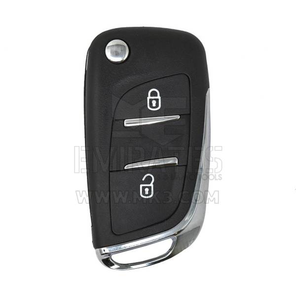 Guscio chiave telecomando Citroen Flip 2 pulsanti con supporto batteria