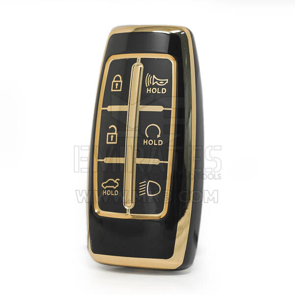 Genesis Remote Key için Nano Yüksek Kaliteli Kapak 5+1 Otomatik Başlatma Düğmeleri Siyah Renk