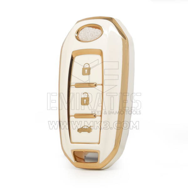 Custodia Nano di alta qualità per chiave telecomando Infiniti 3 pulsanti colore bianco berlina