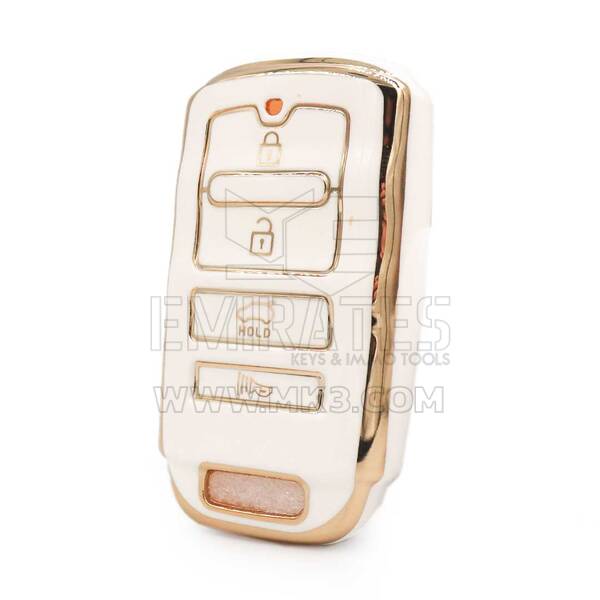 Cubierta Nano de alta calidad para Kia Smart Remote Key 4 botones Color blanco M11J4A