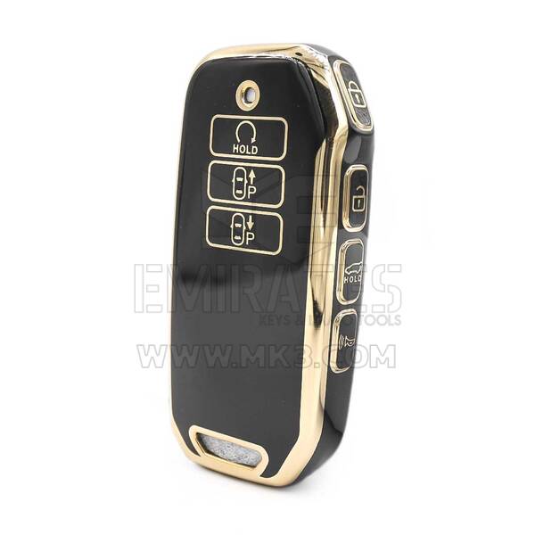 Cubierta Nano de alta calidad para Kia Smart Remote Key 7 botones Color negro H11J7