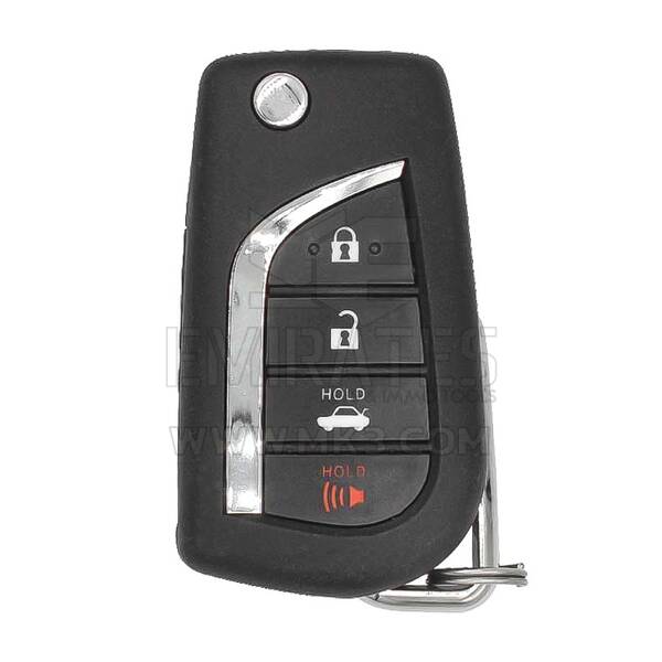 Clé télécommande à rabat d'origine Toyota Camry 2018 3 + 1 boutons 433 MHz 89070-33F20 / 89070-33F21