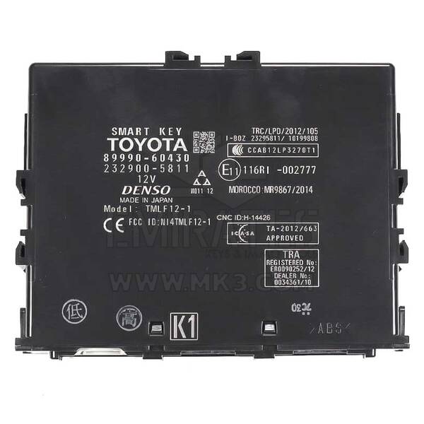 Chave inteligente de computador genuíno Toyota Prado 2018-2019 ASSY 89990-60430