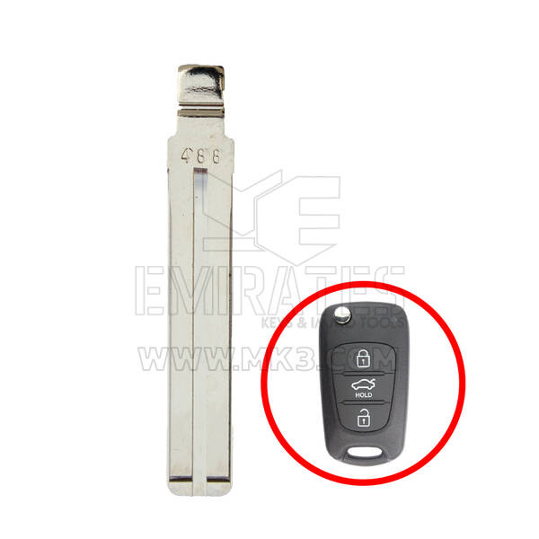 Kia Sorento 2012-2014 Genuine Flip Remote Key Blade 81996-3R001