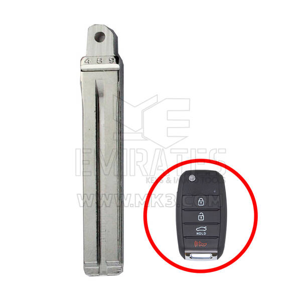 KIA Sorento 2012-2015 Genuíno Flip Chave Remota Lâmina TOY40 81996-1U000