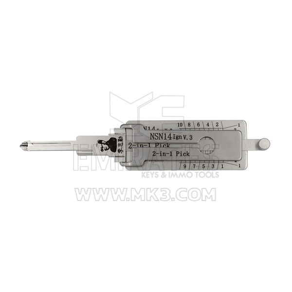 Оригинальный декодер Lishi 2-в-1 NSN14 + AG 10 Cuts